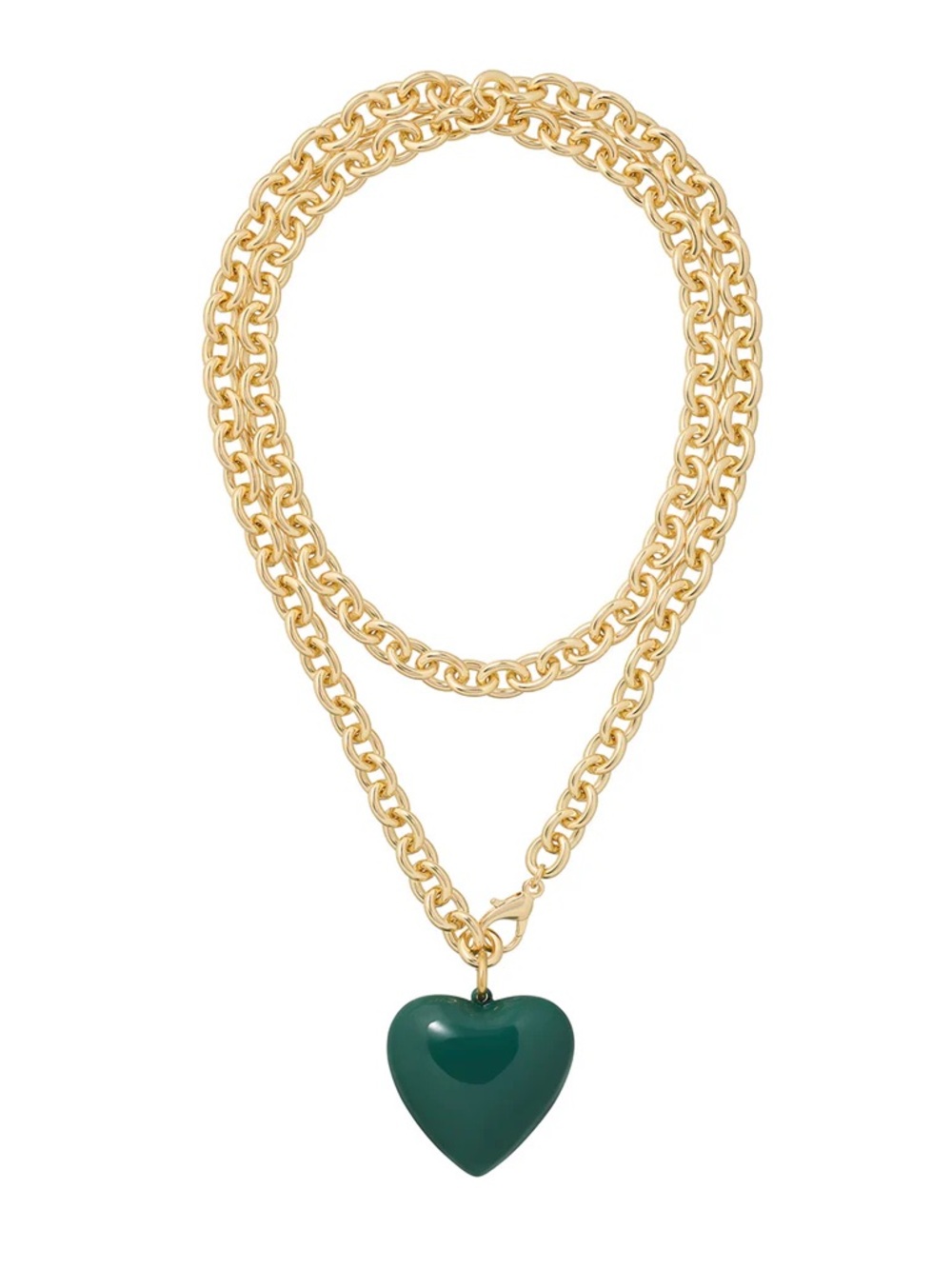 NWOT Roxanne Assoulin The Big Puffy Heart Charm Necklace